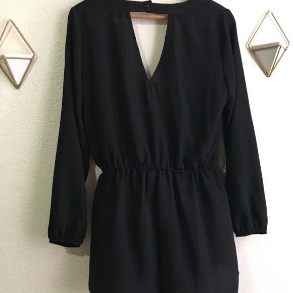 Be Bop Long Sleeve Romper size L Black - Picture 2 of 5
